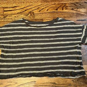 American Eagle Outfitters Gray Boxy Crop T-Shirt L